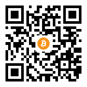 bitcoin:15JDPsKNnaDqMTb1gTufmfQgcWH5hUMmh7 black Bitcoin QR code