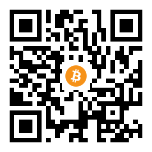 bitcoin:15JFgauGEuEuX64kue7FhV9UWhbWGrmECr black Bitcoin QR code