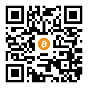 bitcoin:15NdM6a2RyGNw1spgbDiVk5rxzj51KVgff black Bitcoin QR code