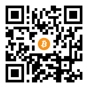 bitcoin:15P1tUnqXQTFdbbBuDi4fnYVeLkxzxYSdv black Bitcoin QR code