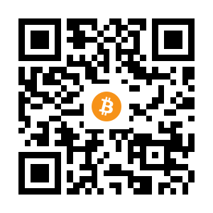 bitcoin:15P5fee1jb6AvhaoQmBGT5tcJb75GN49XP black Bitcoin QR code