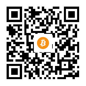 bitcoin:15PFiKoiJBDUNxhmy33FJek2feyaQbG6gn black Bitcoin QR code