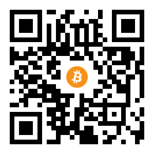 bitcoin:15Qkr8CcmL9wME7FTqzh3oKydX4REvT9MT black Bitcoin QR code