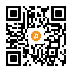 bitcoin:15QymCzGf4deEb3dfb4YafM6gQbvt4SVuR black Bitcoin QR code