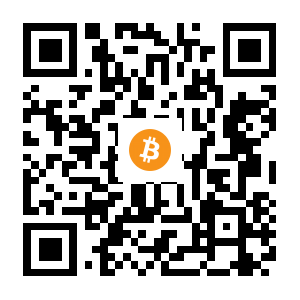 bitcoin:15QymaC6NVyLm8UjBNxZr6DoS2Jcik1nxM black Bitcoin QR code