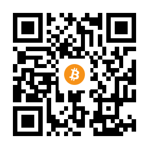 bitcoin:15SyuhxftCFrkD2BZdrWadiRCydMpSzx4A black Bitcoin QR code