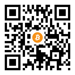 bitcoin:15VQGADHvhssVJa1JmW3MxwgT64rkftyte black Bitcoin QR code