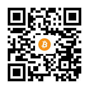 bitcoin:15VfJRfbtAi1hRKEkQzg1KdC2ZA1x4d8sD black Bitcoin QR code
