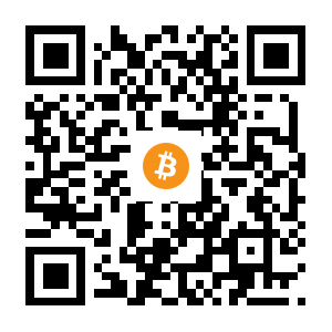 bitcoin:15WD8n3jcDm615tQYeowTr4TU2qm7BEi3c black Bitcoin QR code