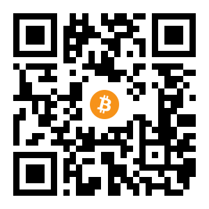 bitcoin:15WpWUMHYEX69bz5Y7bozTP7SCAYt1ynAe black Bitcoin QR code