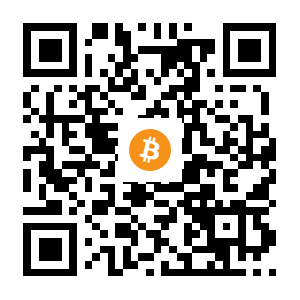 bitcoin:15WvUNm1uhTMMPCrMn2WCKd6Xy4sxJPd1T black Bitcoin QR code