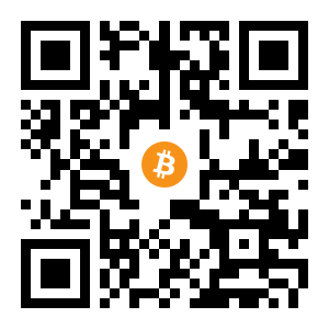 bitcoin:15Wx9HF41DSef7evp9A6Hhu385yHCYyZ8E black Bitcoin QR code