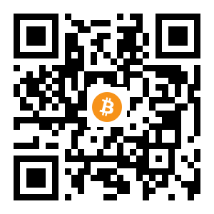 bitcoin:15YsY3cYTYV7bW4UTMffNn396g4BWEpEvC black Bitcoin QR code