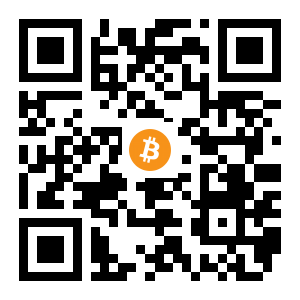 bitcoin:15ZHbE6FibQVGvBPBXH5a6QjgmLWbS2d8L black Bitcoin QR code