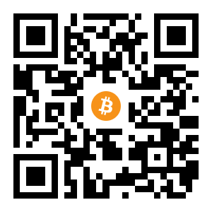 bitcoin:15bHzNdC38sGL88jXp4AkkkC3B4ZYatLGt black Bitcoin QR code