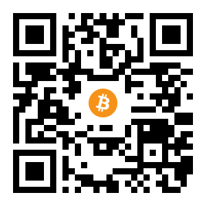 bitcoin:15cGevnDgEfFgJgV87xfLTjRcka5v5G6tn black Bitcoin QR code