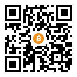 bitcoin:15co3EqeVAq7ACxoccowXQhT9FBRRi64Et black Bitcoin QR code
