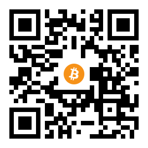 bitcoin:15fLgrx7dqg2d4wYrT3zQaMCrAapardfGy black Bitcoin QR code