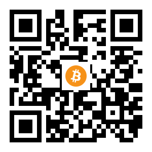 bitcoin:15fsEcDivBUX3ExeD6WnNnQLm4RtZmtu9N black Bitcoin QR code