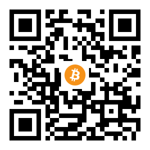 bitcoin:15h1kb4VPCLHux64fCs8fMTnXdWVCaPWbD black Bitcoin QR code