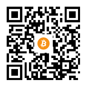 bitcoin:15hVuyjY1vBzMqAdi7ZvDMHdTHrtHFqEha black Bitcoin QR code