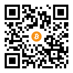 bitcoin:15jgXnyUDuSR3B259BDauLEQuope22YC3H black Bitcoin QR code