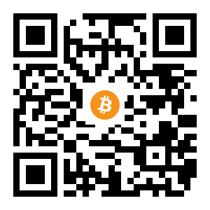 bitcoin:15kEPAPWhQhgUDhyJByfbtChdr9oyDQ6YE black Bitcoin QR code