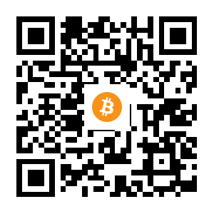bitcoin:15kGB9WraUHJ7t8FrNfX4w1R3aT8bzFWY4 black Bitcoin QR code