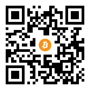 bitcoin:15m25A8v9so3xFpr3MsJ64mpPxgm92dLcF black Bitcoin QR code