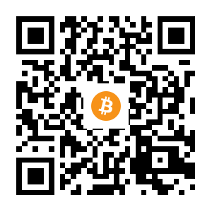 bitcoin:15oMCfHdvH3YyB7v4KF3kExyWWQxKWT3g2 black Bitcoin QR code