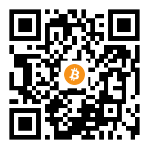 bitcoin:15obrqKH48uzxF3EyLDY9biLW3gRzM2wVE black Bitcoin QR code