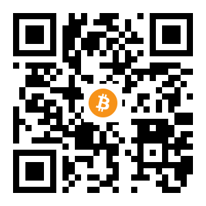 bitcoin:15odmaumH1ZEC94H4MLoRkRNhk5U1owcPU black Bitcoin QR code