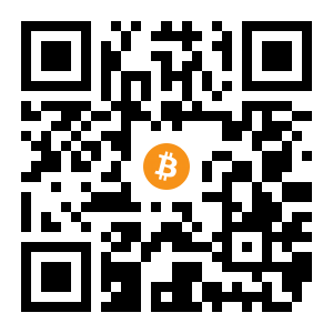 bitcoin:15p4CWLymLPMD6dKTdzzY6enXXKPSAMEuX black Bitcoin QR code