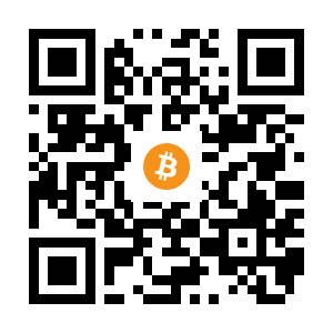 bitcoin:15poJXS1Bit7NB8Fpe8xoaLYYzqshLT5Cq black Bitcoin QR code