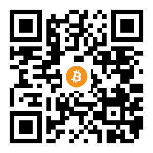bitcoin:15puhfu3k4WbyVBRdiPisEu56eVBHZcBbY black Bitcoin QR code