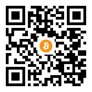 bitcoin:15qVRxhf248Vk49cUSjT8RR5tjzyCx2xsN black Bitcoin QR code