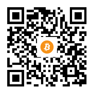 bitcoin:15qVmy4XRgFpiuGNZbrYLB3PxgQ1UVJ46a black Bitcoin QR code