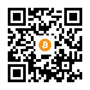 bitcoin:15qfwn1mV1ELBjw9THnnjbdzexV1DRFrh1 black Bitcoin QR code