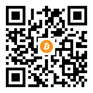 bitcoin:15r334ycPTmUFgWB3BRFs59aQ1LJgM3guL black Bitcoin QR code