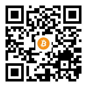 bitcoin:15rbH7FHZUZTYNmT9B7fe54e1AYnFL9RTY black Bitcoin QR code