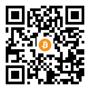 bitcoin:15rgAxMCPFTuDM8kun38rpRt8mkXEuDrk2 black Bitcoin QR code