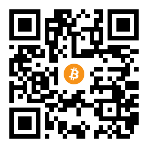 bitcoin:15ridwesxinaoowHKSaMWThqbAjjkoTF9x black Bitcoin QR code