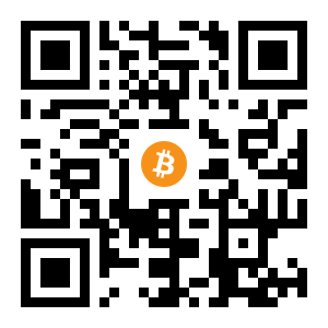 bitcoin:15ssdn4eLJScGdQVRTC5sC3r49vP5brKiZ black Bitcoin QR code