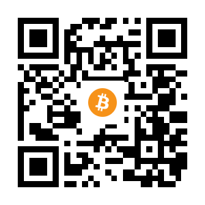 bitcoin:15t54g4z6eDjjfEhCNM2pN2sec8JLYf9Yz black Bitcoin QR code