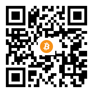 bitcoin:15uFA11pW1jX3XjpxA7XzeqFuer4z8RMoy black Bitcoin QR code