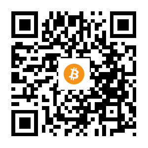 bitcoin:15umJYYX72kp4oJ5JrLXxNW19eAWaNkPAz black Bitcoin QR code