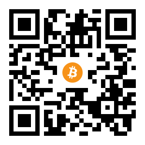 bitcoin:15v562BU8AU35nvN1zWHSzfu8F7Ubwt86V black Bitcoin QR code