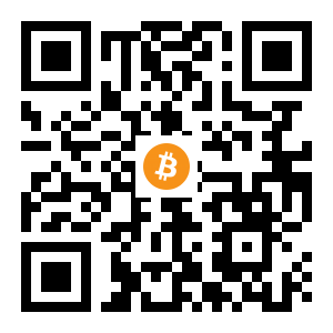 bitcoin:15vVeqt6dexrX2VPgXANBBhF5WLEo3kZNF black Bitcoin QR code