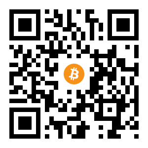 bitcoin:15vZbRD9DevB84bLJu1zdfRoJWSFStDQTB black Bitcoin QR code
