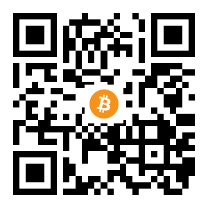 bitcoin:15xVeS7qs2KyMWn4x7pDuUc6Tm7bmqkbUL black Bitcoin QR code